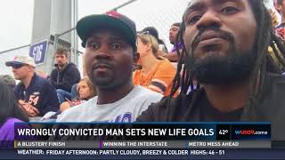 Wrongly convicted man sets new goals