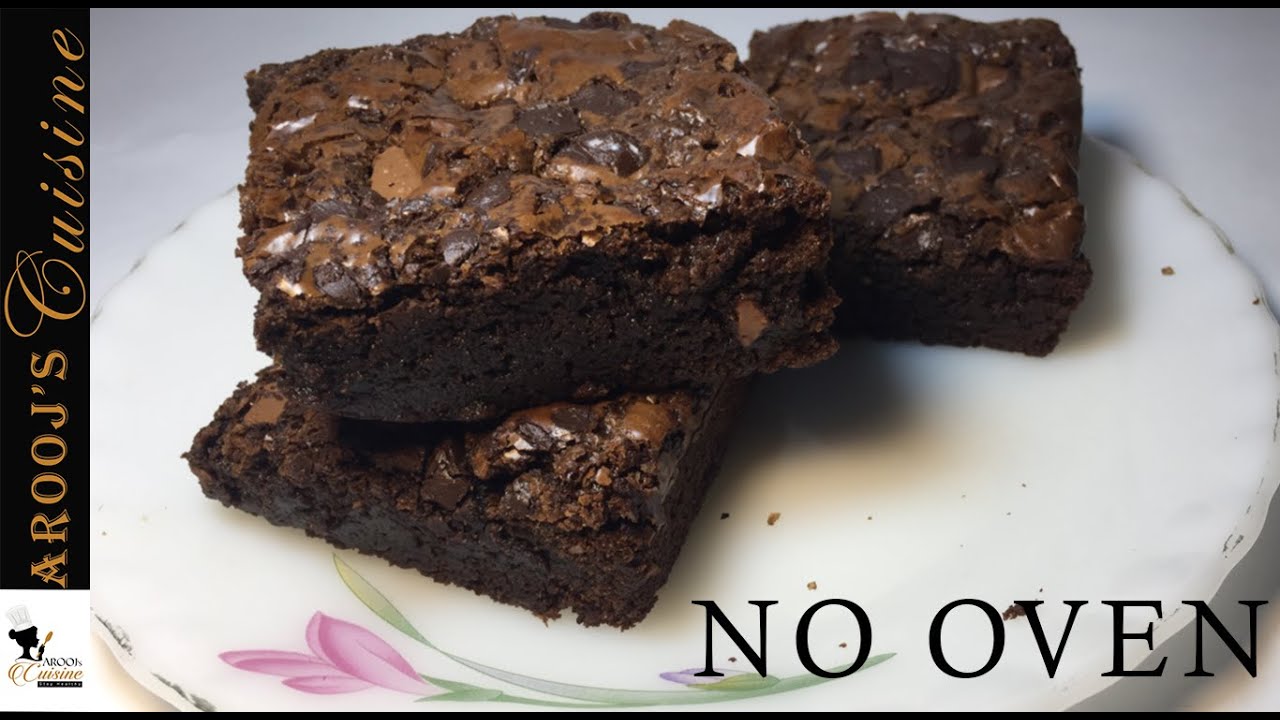 Best Fudgy Brownie ever Brownie without oven Simple way to make brownie YouTube