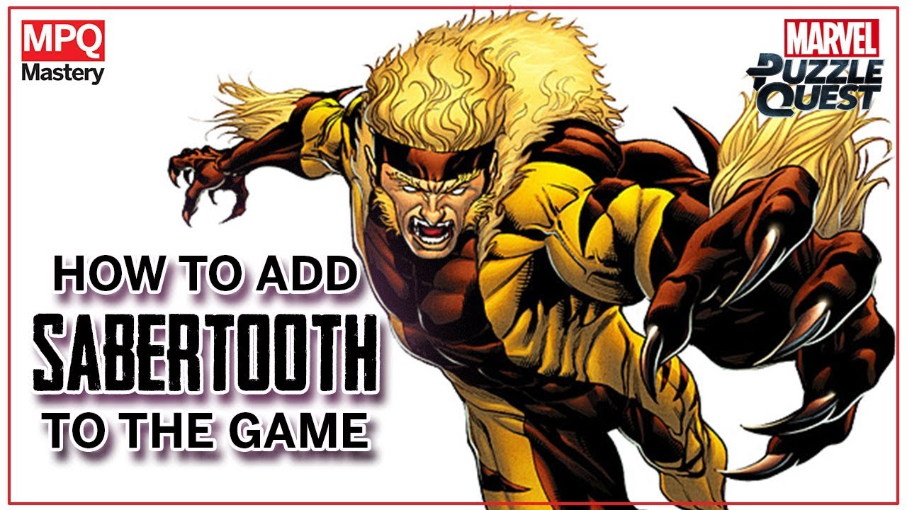 Adding Sabertooth to Marvel Puzzle Quest (MPQ Mastery)