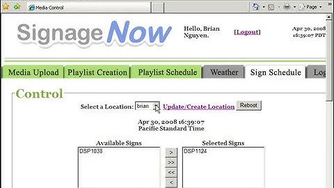 SignageNow 4 - Sign Schedule Tutorial