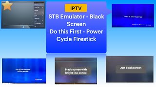 Just a Black Screen - No picture - Firestick - STB Emulator