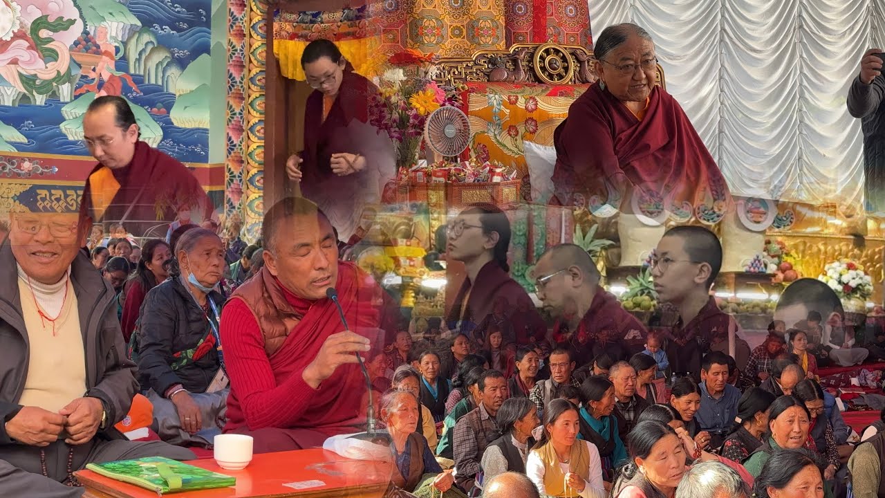 4th day : Tenshug program ( The 41st Sakya Trichen Gongma  Rinpoche ) long life puja