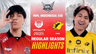 [HIGHLIGHTS] BIGETRON BY VITALITY vs ONIC ID MPL ID S18 REGULAR SEASON | BTR vs ONIC