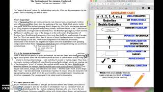 Annotating a Text