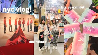NYC Vlog! | korea cubically imagined, koryo bookstore, line friends