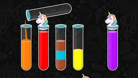 LEVEL 91 NON-STOP FLOWING ORANGE TUBE | 1 MINUTE | COLOR WATER SORT 3D