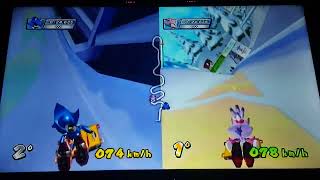 Mario & Sonic At The Olympic Winter Games Metal Sonic Loses To Blaze In Skeleton