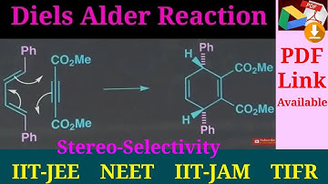 Diels Alder reaction, stereo selectivity, IIT JEE, JAM, TIFR, CSIR NET GATE CHEMISTRY