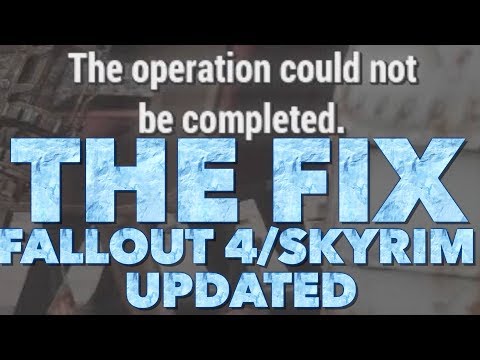 UPDATED How to fix "the operation could not be completed" - Fallout 4/Skyrim Xbox One