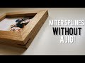 Making miter splines without a jig  picture frame