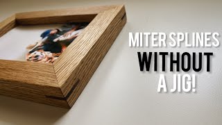 Making Miter Splines without a Jig // Picture Frame