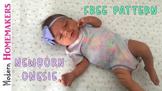 free newborn onesie sewing pattern