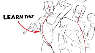 How To Draw DYNAMIC POSES Easily!