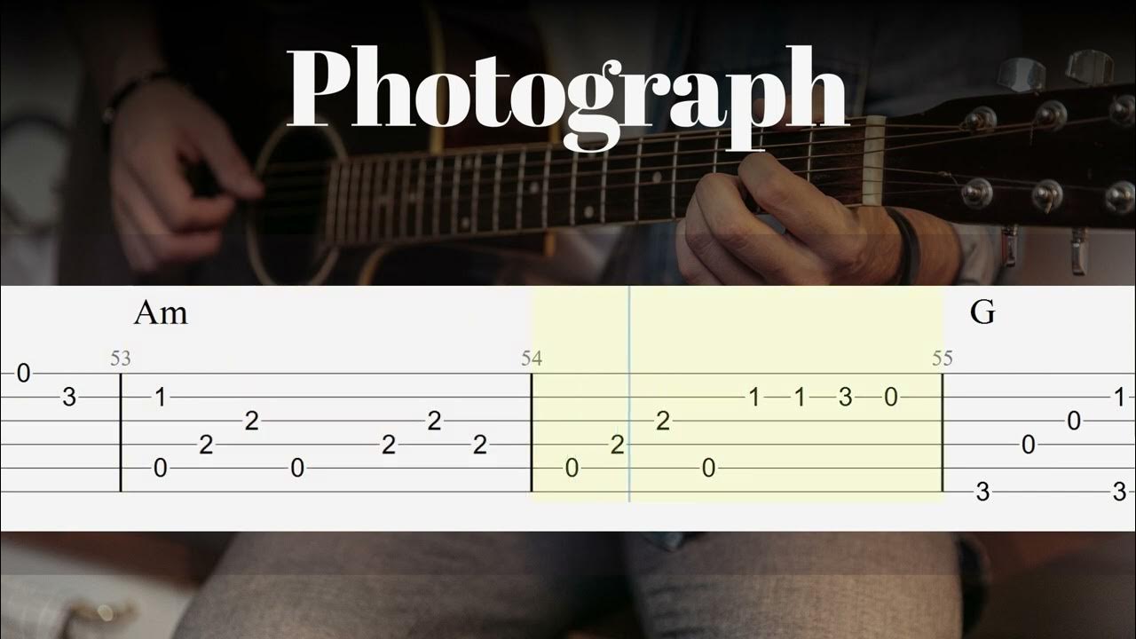 Photograph Ed Sheeran EASY Fingerstyle Guitar Lessons TAB YouTube