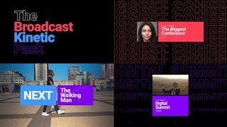 Broadcast Kinetic Pack | After Effects Template