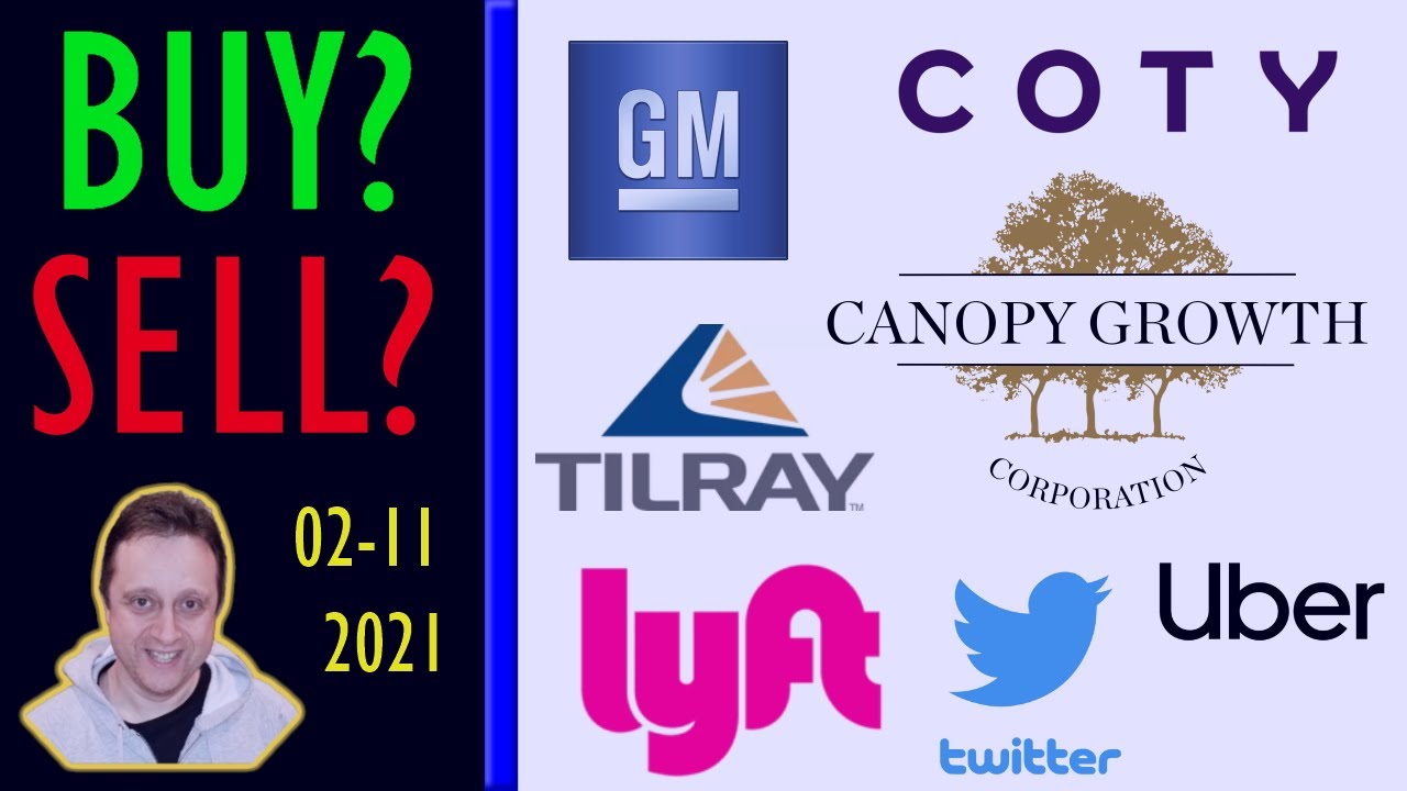 Buy or Sell? Tilray TLRY, cannabis stocks, COTY, CGC, General Motors GM, Twitter TWTR stock analysis