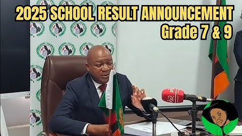 Grade 7 & 9 ECZ Results Announcement LIVE