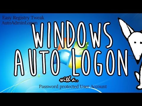 Windows Auto Logon via Registry // Password Protected