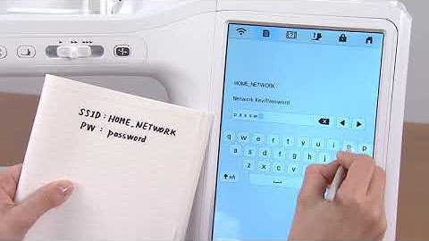 [BrotherSupportSewing] Enabling a wireless network connection