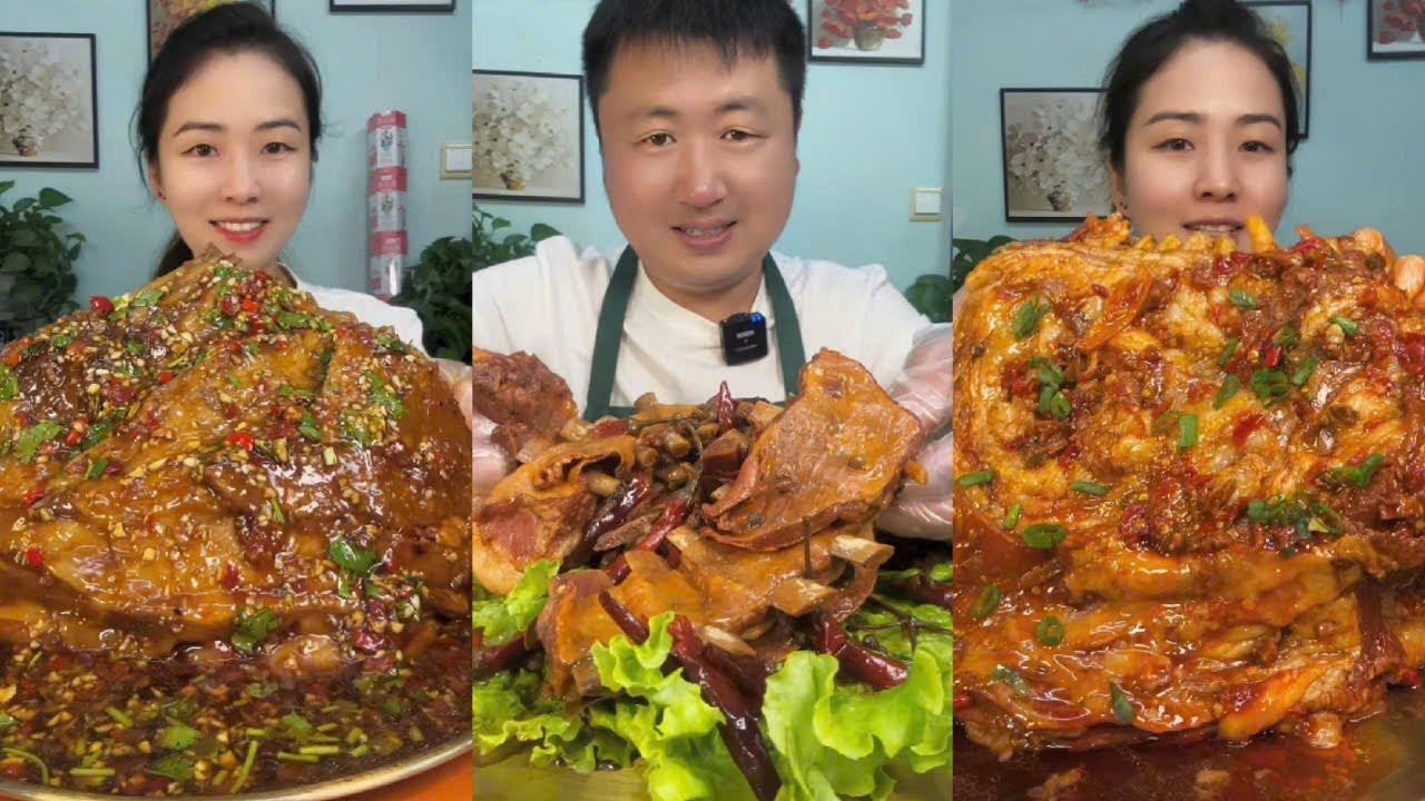 Mukbang Yang Zai Food | Full Video 20024 - April 2025 Eat Lamb Chops, Eat Lamb Chops Braised Spicy