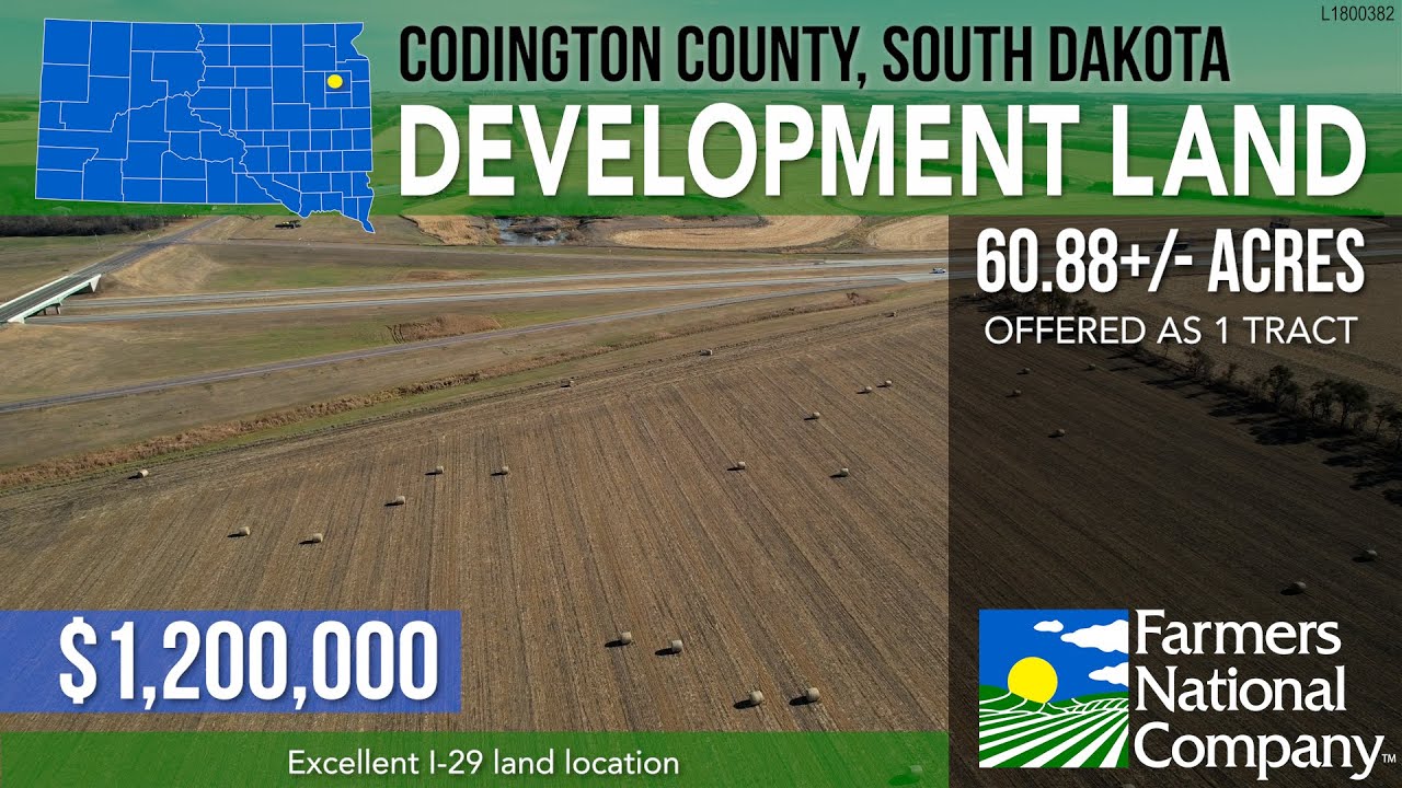 Land For Sale | 60.88+\- Acres, Codington County, South Dakota - YouTube