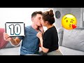 Testing The 10 HOTTEST KISSES On My Husband!