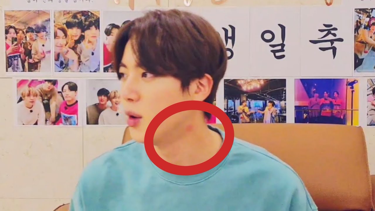 A Hickey Got Exposed On Jin's Bday Vlive βοΈοΈβΌοΈ Jin's Birthday Vlive