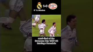 ⚽ Real v PSV ,semi-final of the European Cup 1987–88🏟️ Santiago Bernabéu #football #footballshorts