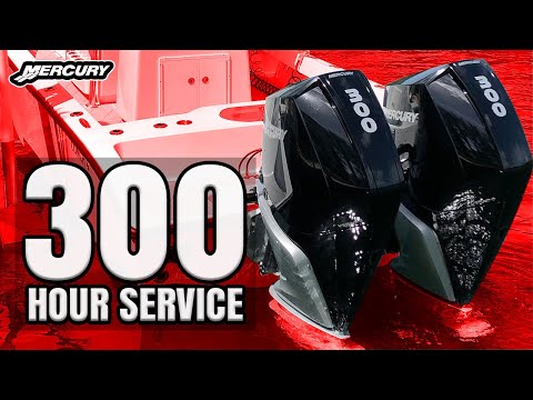 Mercury Verado 300 V8 I 300 Hour Full Outboard Service How To: DIY at Home