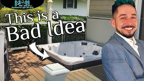 Why you should NOT sink a hot tub into a deck