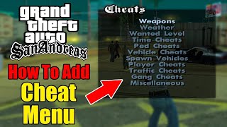 How to Add Cheat Menu in GTA San Andreas PC//How to Add Cheat Menu in GTA San Andreas (PC) 2023/////