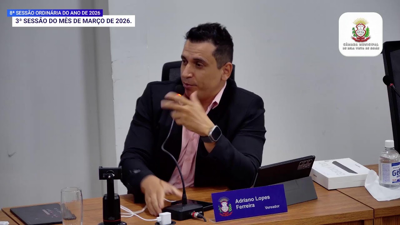 8ª SESSÃO ORDINÁRIA DO ANO DE 2026