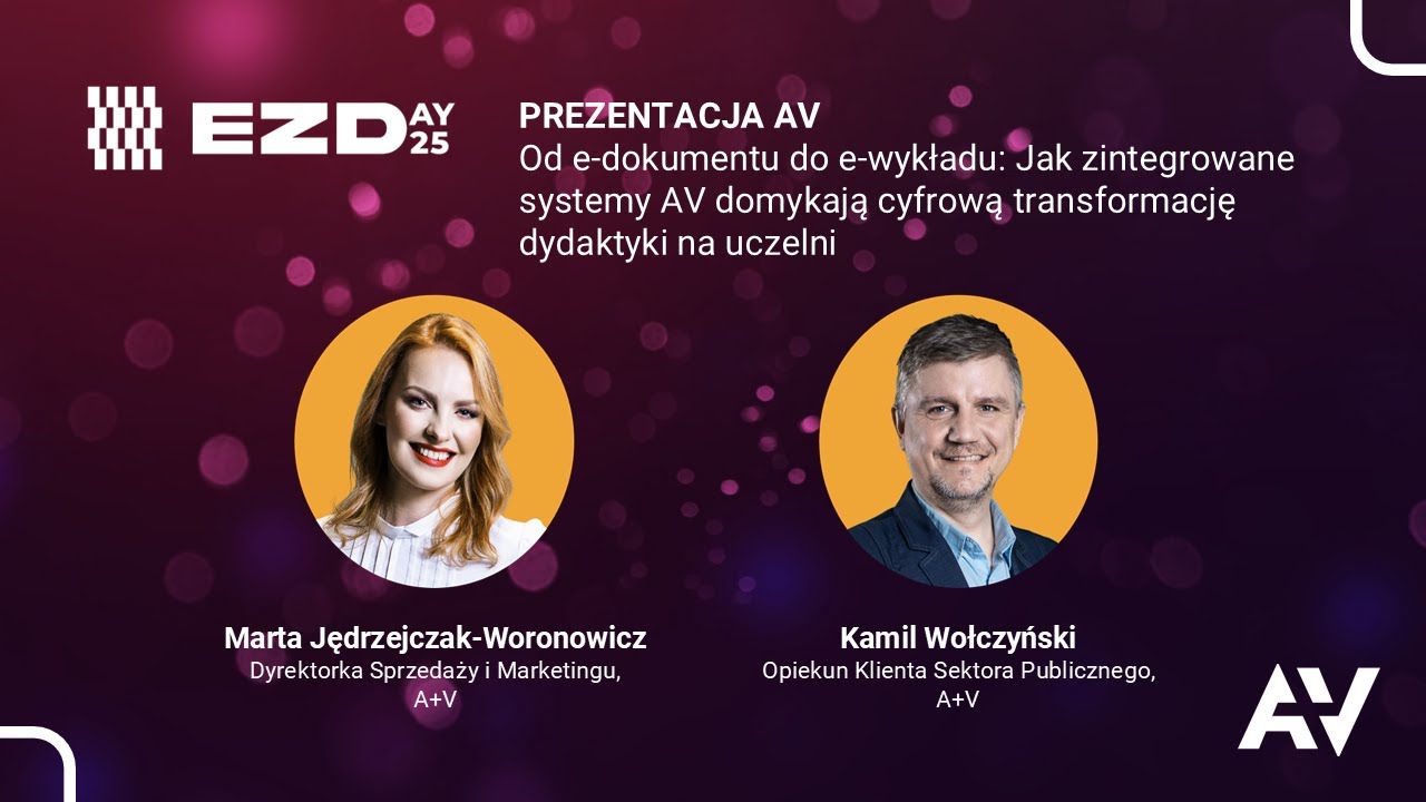 Od e-dokumentu do e-wykładu: jak zintegrowane systemy AV domykają cyfrową transformację na uczelni