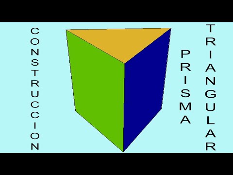 Video: Cómo Construir Correctamente Un Barrido De Un Prisma Triangular