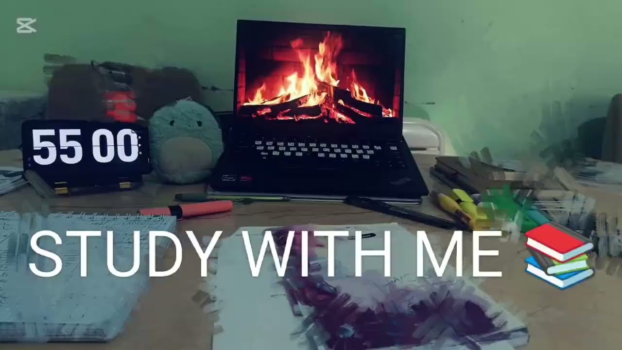 Study With Me  55 min  (focus)📚 & 10 min (Break)💯 أقرا معايا ✨للباك  #bac 