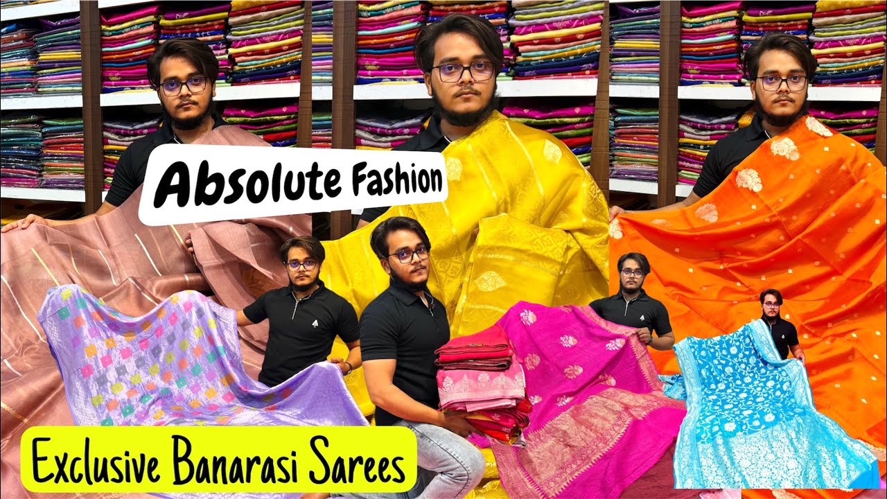 Absolute Fashion Brings You Prime Banarasi Saree in Pure Katan, Jamdani, Brocade & Khaddi Georgette