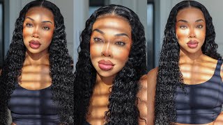 THE BEST DEEP WAVE I EVER TRIED! Quick + Easy Wig install For Beginners ft Wiggins Hair
