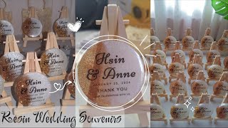 HOW TO MAKE RESIN SOUVENIRS | DIY Wedding Souvenir // Wedding Souvenir Ideas ✨