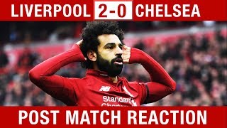 The reds returned to top of premier league this evening as a sadio
mane header and an absolute thunderbolt from mohamed salah sank
chelsea at anfield...