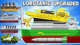 MEGA BOSS: LOROTANIC UPGRADED  vs MEGA TANK  Cartoons about tank/Nina tank cartoon