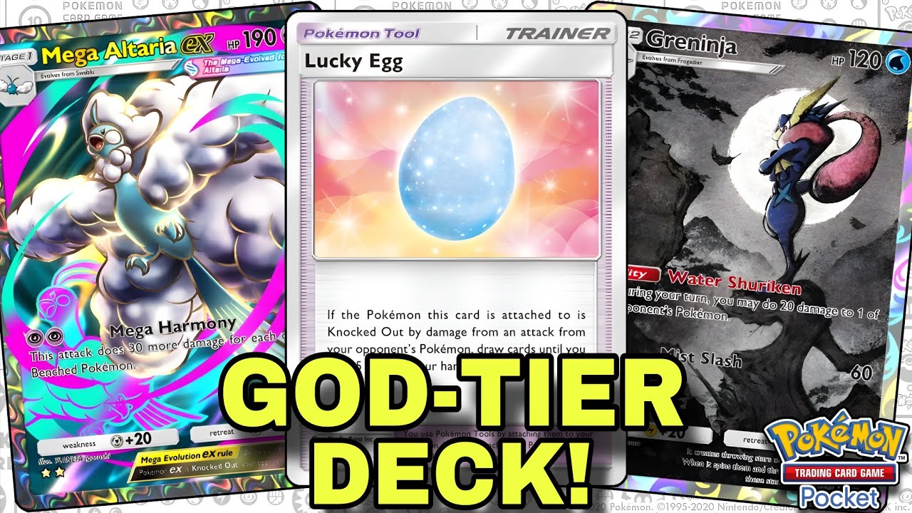 LUCKY EGG Makes This MEGA ALTARIA GRENINJA Deck Feel Completely Broken! |  Pokemon TCG Pocket