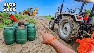 Hide & Seek Game 🙈 | Refueling Diesel & Real Tractor Farm Work 🚜 screenshot 4