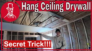 How to Hang Drywall on a Ceiling - Clever Tip to Make the Job Easier Wealth