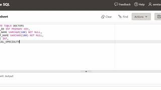 How to create table using SQL LIVE #sql #sqllive