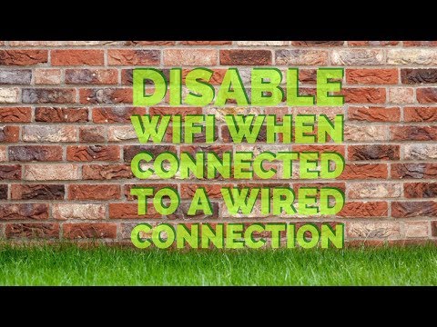 Turn WiFi Off When connect INTERNET cable tip