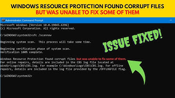 FIXED! Windows Resource Protection Found Corrupt Files But Was Unable to Fix Them | Windows 11/10