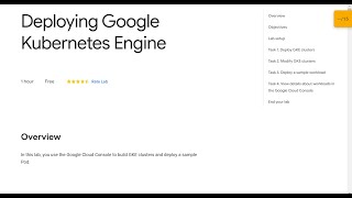 Deploying Google Kubernetes Engine Qwiklab