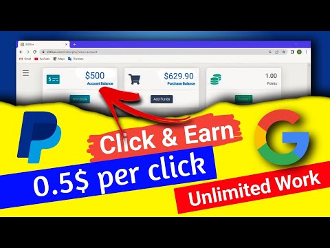 $0.5 dollar per click? click earning | life time earning website | dollar making website | ad Watch