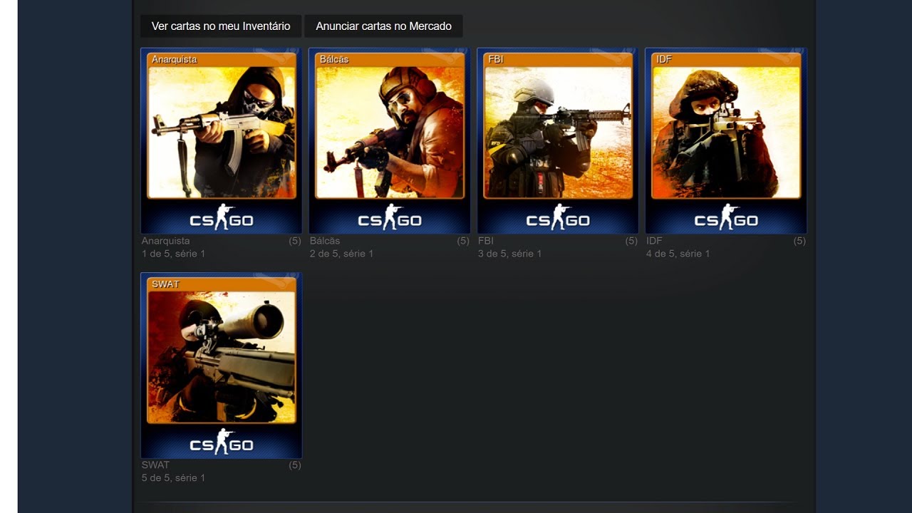 Free: CSGO-Steam Badge (Counter Strike Global Offensive) 5 steam trading  cards set - Video Game Prepaid Cards & Codes -  Auctions for Free  Stuff