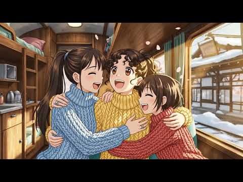 Slow Living on a Snowy Train: Ghibli Style ASMR Animation